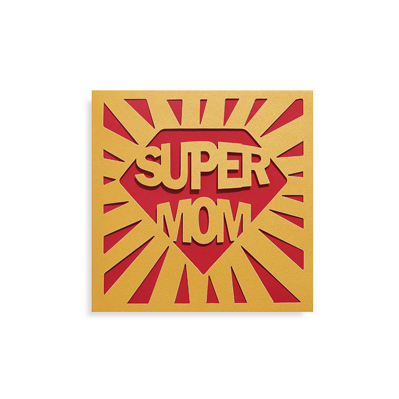 SUPER MAMAN en or