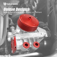 Kit de bouchons et de couvercles de thermostat d'huile BEVINSEE N54 N55 S55 pour BMW E90 E91 E92 E93 335i F80 M3