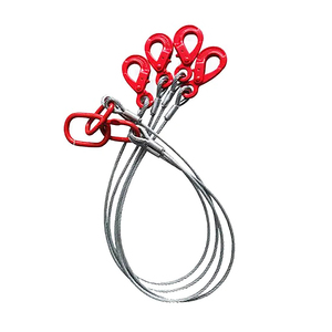 Sangle de levage robuste en câble d'acier 6x36 6x19 pour grue, sangle de levage à <span class=keywords><strong>4</strong></span> <span class=keywords><strong>brins</strong></span> avec crochets pour levage et remorquage - Product Image 4