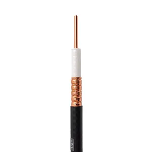 Cable de tubo corrugado de 50ohm de baja pérdida, alimentador RF, cable coaxial de 1/2"
