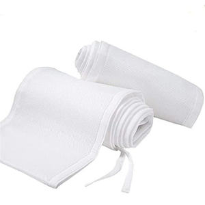 Juego de Ropa de Cama para Cuna de Bebé de Alta Calidad, Malla Transpirable, Protector Blanco - Product Image 3