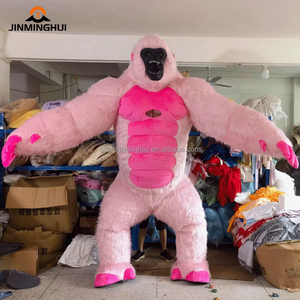 Costumes de mascottes Costume d'animal <span class=keywords><strong>gonflable</strong></span> de taille adulte Costume de fourrure en peluche pour Halloween carnaval Cosplay événements pour prendre des photos - Product Image 5