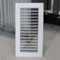 Grille de ventilation en alliage d'aluminium ajustable personnalisable monocouche pour sortie d'air d'usine industrielle et d'atelier