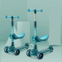 Penjualan laris kualitas tinggi 2021 Model baru keren Harga Murah 3 roda semprotan listrik Pedal tendangan skuter dengan lampu Led untuk anak-anak
