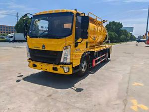 Howo 4x2 <b>Vacuum</b> Sewage Truck 5-6m³, 24MPa Jet <b>Pump</b> SK9 <b>Vacuum</b> <b>Pump</b> Remote Self-Dumping Sewer Dredger - Product Image 5