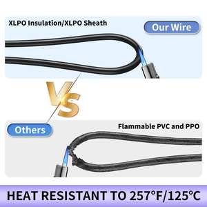 Câble d'extension en cuivre étamé noir 10AWG pour panneau solaire, système solaire hors réseau, extérieur, automobile - Product Image 6