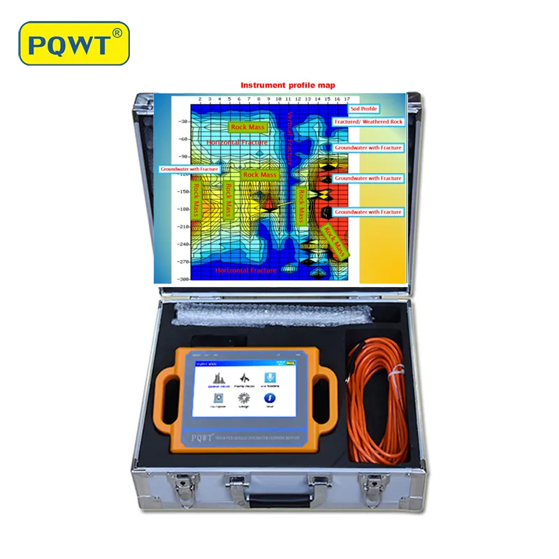 جهاز الكشف عن المياه PQWT S300, جهاز الكشف عن المياه PQWT S300 بطول 300 متر ، محدد موقع مياه تحت الأرض ، محدد موقع المياه الجوفية لأخصائيي الحدائق المائية