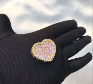 Collar de Moda Personalizado con Cadena de Eslabones Tipo Nugget de Acero Inoxidable, con Colgante de Corazón con Circonita y Piedra de Nacimiento de 12 Meses - Product Image 6