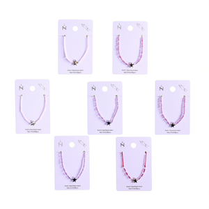 Bracelet étoile en cristal perlé, 12 couleurs, acier inoxydable, bijoux faits à la main, à la mode - Product Image 2