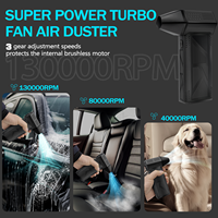 Souffleur d'Air Comprimé Portable F.EASY.D 150000 tr/min, Ventilateur Portable Électrique, Mini Souffleur Jet Turbo, Ventilateur Jet pour Nettoyage
