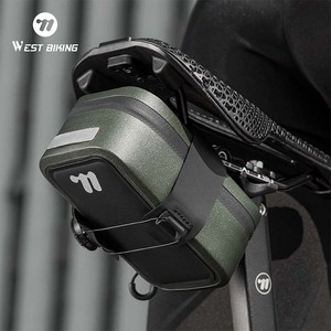 Bolsa Trasera para Sillín de Bicicleta de Montaña WEST BIKING, Bolsa de Viaje Portátil, Autoblocante, Impermeable y Resistente al Desgaste - Product Image 6