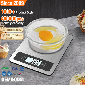 Báscula Digital Electrónica Portátil de Cocina para Alimentos, 5 kg/11 lb, para Nutrición - Product Image 1