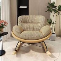 Fauteuil inclinable à bascule moderne de luxe nordique pour salon, canapé de relaxation individuel rembourré pour chambre à coucher, mobilier de détente pour adulte
