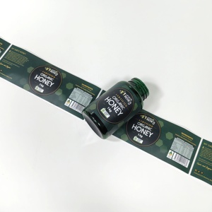 Autocollants imperméables auto-adhésifs à impression personnalisée, logo, <span class=keywords><strong>étiquettes</strong></span> brillantes pour bouteilles de jus de fruits, <span class=keywords><strong>confiture</strong></span> de miel, <span class=keywords><strong>étiquettes</strong></span> autocollantes faites <span class=keywords><strong>maison</strong></span> pour bocaux - Product Image 5