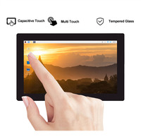 7 inç IPS TFT standı HDMIUSB kapasitif dokunmatik IP65 su geçirmez LCD ekran ahududu pi için 4B/3B/3