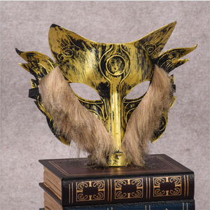 Máscara <span class=keywords><strong>de</strong></span> Cabeza <span class=keywords><strong>de</strong></span> <span class=keywords><strong>Lobo</strong></span> <span class=keywords><strong>de</strong></span> Plástico para Adultos con Pelaje <span class=keywords><strong>de</strong></span> <span class=keywords><strong>Dos</strong></span> Colores para Disfraces, Halloween, Juego <span class=keywords><strong>de</strong></span> Hombre <span class=keywords><strong>Lobo</strong></span>, Fiesta, Accesorios para Actuaciones - Product Image 6