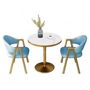 Muebles Comerciales Personalizados de Estilo Nórdico, Mesa de Café de Metal para Cafetería, Comida Rápida, Restaurante - Product Image 6
