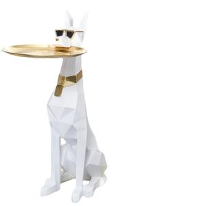 Escultura de Resina de Perro <span class=keywords><strong>Doberman</strong></span> Moldeada por Inyección, Bandeja Grande, Adorno de Piso de Lujo Ligero para Decoración del Hogar - Product Image 5