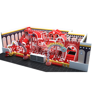 Aire de jeux intérieure commerciale haut de gamme rouge de 100 m² et 4 m de hauteur - Product Image 3