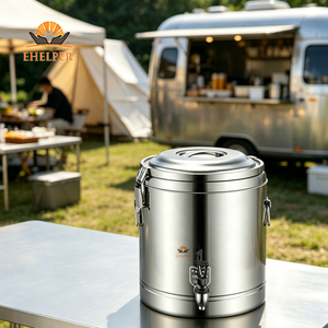 Seau isotherme sous vide SUS304 à double paroi pour la restauration, conservation des aliments et des boissons chauds ou froids - Product Image 2