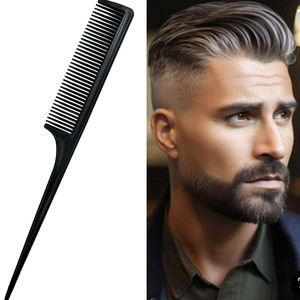 Anti-Statik Lazer İyonik Profesyonel İnce Dişli Saç Tarağı, Kadınlar ve Berberler için Uzun İnce Saplı - Product Image 1