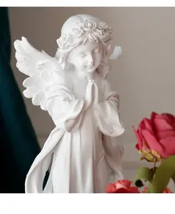厂家直销美国树脂客厅小雕塑天使工艺品