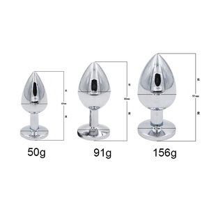 لعبة الجنس مع سدادة شرجية معدنية 3 <span class=keywords><strong>M</strong></span>/L ، لعبة الجنس للمؤخرة للنساء والرجال والأزواج ، لعبة الاستمناء للكبار ، متجر الجنس الشرجي الماسي - Product Image 2