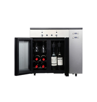 Distributeur de refroidisseur de vin en acier inoxydable 6 bouteilles ménage électrique température constante installation intégrée refroidisseur de vin en boîte