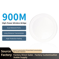 Pont sans fil extérieur Easyboost WB5891Y, portée 5 km, haute puissance, double port réseau Gigabit 5.8G, point à point