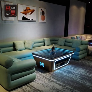 โต๊ะ KTV สแตนเลสสตีล ดีไซน์ร่วมสมัย พร้อมเอฟเฟกต์กระจกอินฟินิตี้ LED สุดหรู สำหรับบาร์ ไนท์คลับ และห้องคาราโอเกะ - Product Image 4