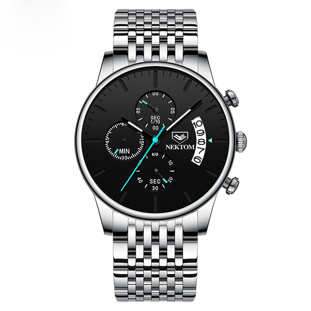 2023 Gifts Custom Men's Brand Sport Quartz Steel Bracelet Men Chronograph Business Waterproof Wristwatch
