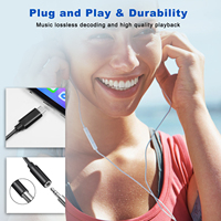 Fabrik-Lautsprecheradapter Typ-C Stecker auf 3,5mm Buchse USB Typ-C auf 3,5mm Kopfhöreranschluss Adapter HiFi Typ-C auf 3,5mm Audio-Konverter