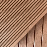 Planche de terrasse en WPC à trous ronds pour extérieur, matériau PE, anti-corrosion, résistant à l'usure, antidérapant, anti-moisissure