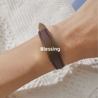 Nouvelle montre pour couple de style coréen tendance, minimaliste, chic, vintage, style Harajuku, quartz, bracelet en acrylique, alliage carré, 10 mm