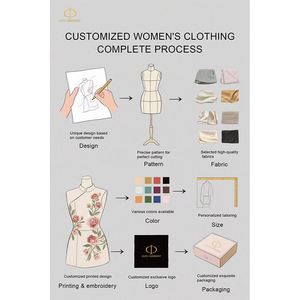 <span class=keywords><strong>Blazer</strong></span> Professionale da Donna Su Misura a Doppio Petto <span class=keywords><strong>con</strong></span> <span class=keywords><strong>Bottoni</strong></span> Dorati Formale Mini Estivo Frontale Lunghezza al Ginocchio - Product Image 5