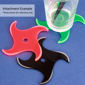 Sous-verre en acrylique Shuriken Ninja Star, style japonais cool, souvenir néon, vaisselle, décoration de maison, cadeau, fabrication japonaise sur mesure, OEM ODM - Product Image 4