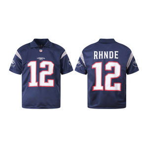 2025 Zomer Sneldrogende Hoge Polyester Poloshirt Met Korte Mouwen Bedrukte Top Voor American Football & Ijshockey - Product Image 4