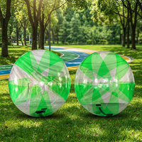 Ballon de football à bulles gonflable écologique de haute qualité, durable et très vendu, taille personnalisable, pour sports de plein air, balle roulante aquatique