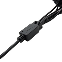 Cable de puerto serie DB9 macho RS232 personalizado OEM 1 macho a 6 hembra 2 9 pines con tuerca para equipos de control industrial