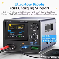 Fuente de Alimentación Ajustable FNIRSI IPS3608 de 36V 8A 285W DC AC-DC, 60Hz, Interfaz USB Tipo-C PD3.0, Fuente de Laboratorio con Conmutación de Voltaje y Corriente