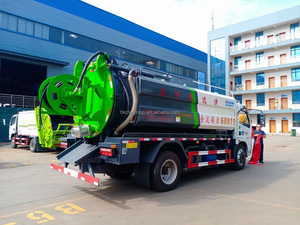 Camión de Succión de Aguas Residuales de Servicio Mediano de 8000 Litros, Camión Combinado para Limpieza de Alcantarillado y Succión de Lodos - Product Image 4