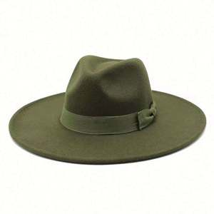 Sombreros Fedora para Mujer al por Mayor, Tendencia 2024, Ala Ancha de 9.5 cm, con Lazo a Juego, Sombrero Fedora Plano - Product Image 2