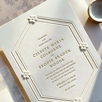 Carte postale commémorative d'invitation de mariage en papier coton gaufré en relief 3D, douce et raffinée
