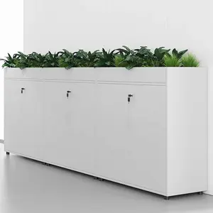 Jieao Modern Design Storage Cabinet Furniture Wooden Book Shelf Display Filing Planter Wood File Cabinet