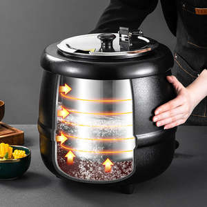 Equipo de Cocina para Hoteles y Restaurantes, Olla Eléctrica de Acero Inoxidable para Calentar Sopa, Calentador de Sopa para Buffet - Product Image 4