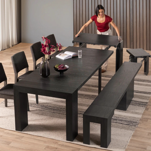 Tavolo <span class=keywords><strong>da</strong></span> <span class=keywords><strong>Pranzo</strong></span> Allungabile <span class=keywords><strong>da</strong></span> 45 cm a 3 m per 4-14 Persone con Sedie Imbottite in Legno di Quercia per <span class=keywords><strong>Sala</strong></span> <span class=keywords><strong>da</strong></span> <span class=keywords><strong>Pranzo</strong></span> <span class=keywords><strong>e</strong></span> <span class=keywords><strong>Cucina</strong></span> - Product Image 3