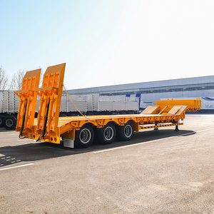 Oferta Especial: Semirremolque de Plataforma Baja de 3 Ejes para Trabajo Pesado, 60-80t, de Acero, <span class=keywords><strong>13m</strong></span>, para Transporte de Equipos - Product Image 3