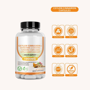 Oem nhà máy bán buôn dành cho người lớn Ceylon quế viên nang nghệ chiết xuất bột thực phẩm bổ sung sức khỏe tim hệ thống miễn dịch hỗ trợ - Product Image 3