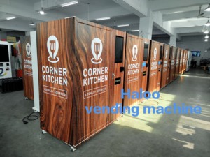 Haloo Máy bán hàng tự động Nhà cung cấp sẵn sàng để ăn thực phẩm bữa ăn Máy bán hàng tự động thực phẩm nóng máy bán hàng tự động cho bữa ăn đã sẵn sàng với chức năng sưởi ấm - Product Image 4