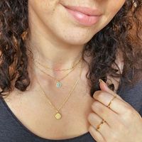 Kalung Liontin Cangkang Ammonite Perak Sterling 925 Berlapis Emas 18k Gemnel Laris Manis untuk Wanita